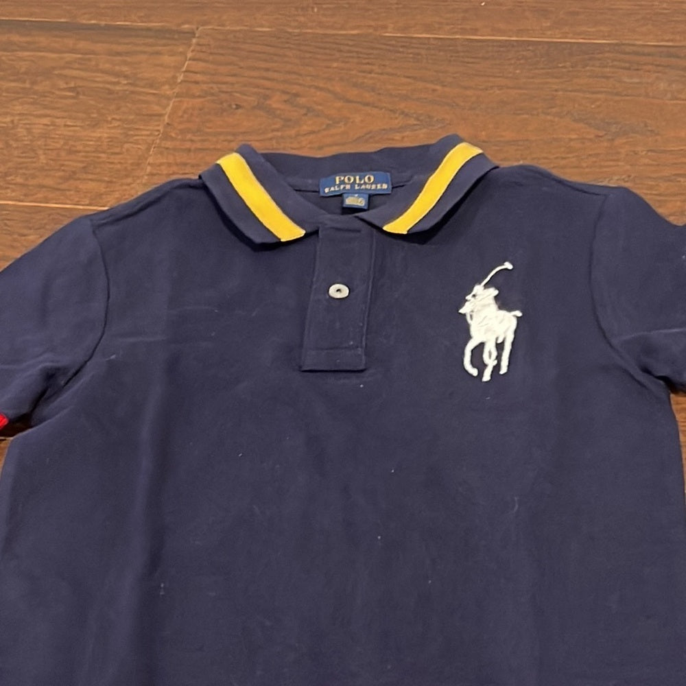 Nwt Polo Ralph Lauren Boys Navy Short Sleeve Polo Size 7