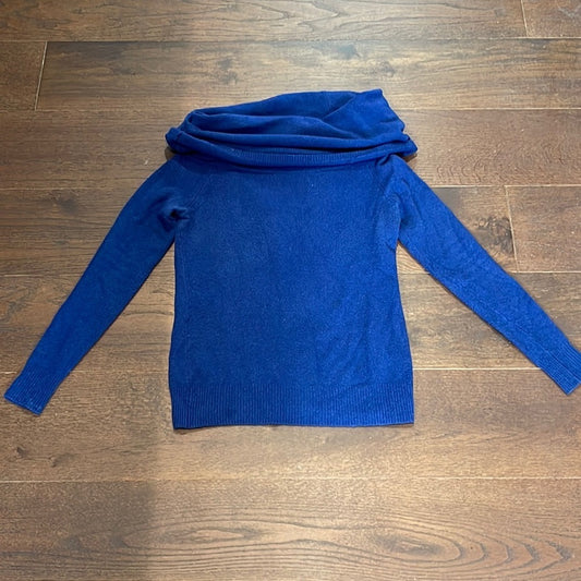 Bcbg MaxAzria Blue Women’s Cowl Neck Sweater Size Medium