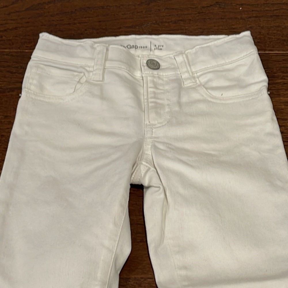 GAP Boys Slim White Jeans Size 4