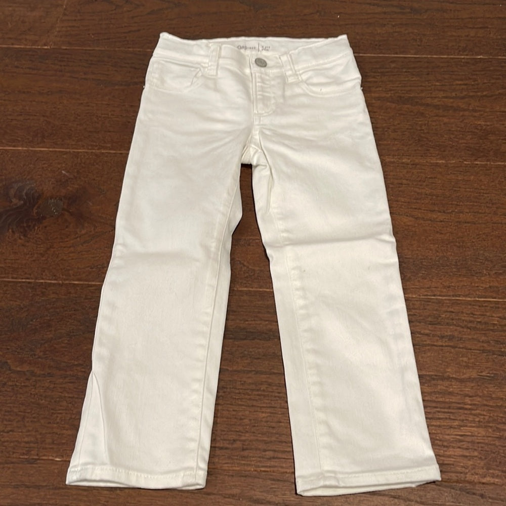 GAP Boys Slim White Jeans Size 4