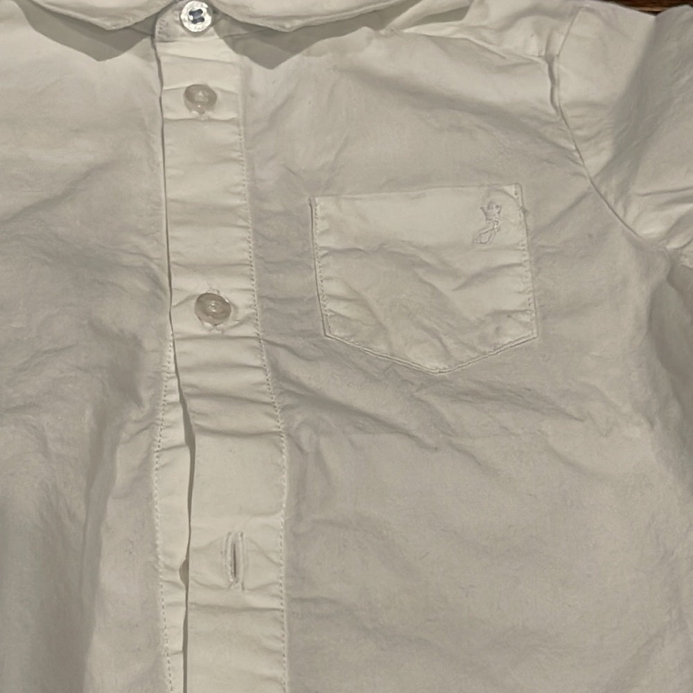 Jacadi Boys White Button Down Size 18 months