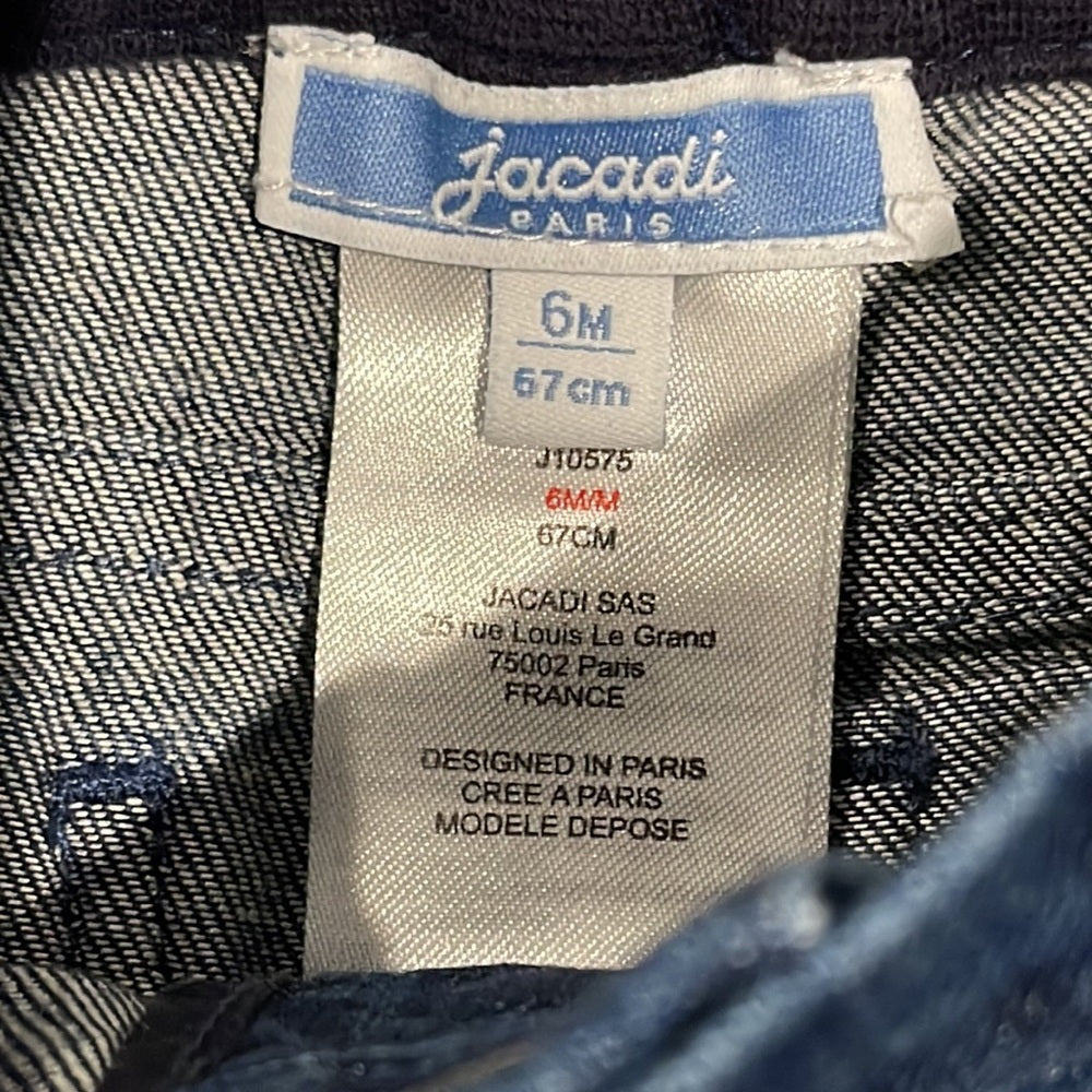 Jacadi Boys Pull On Jeans Size 6 months