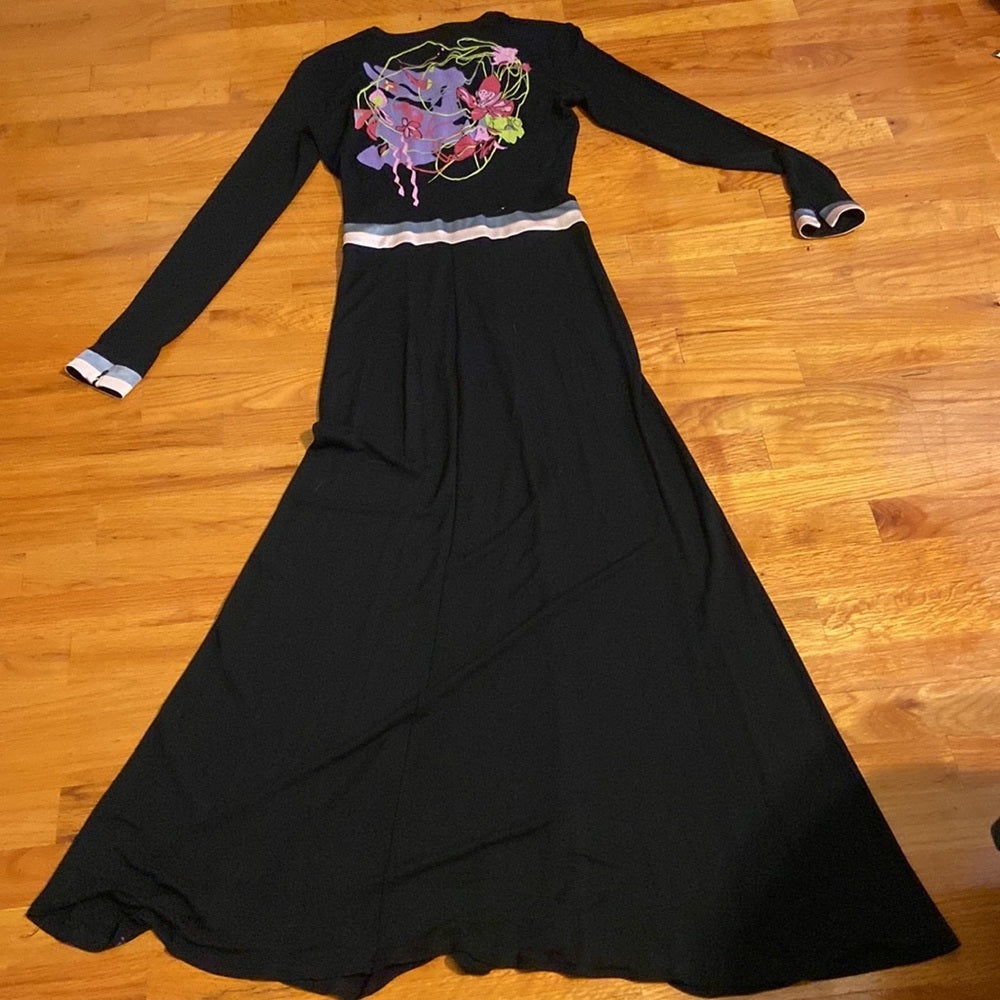 WOMEN’S Bazar Christian Lacroix black long dress size 40