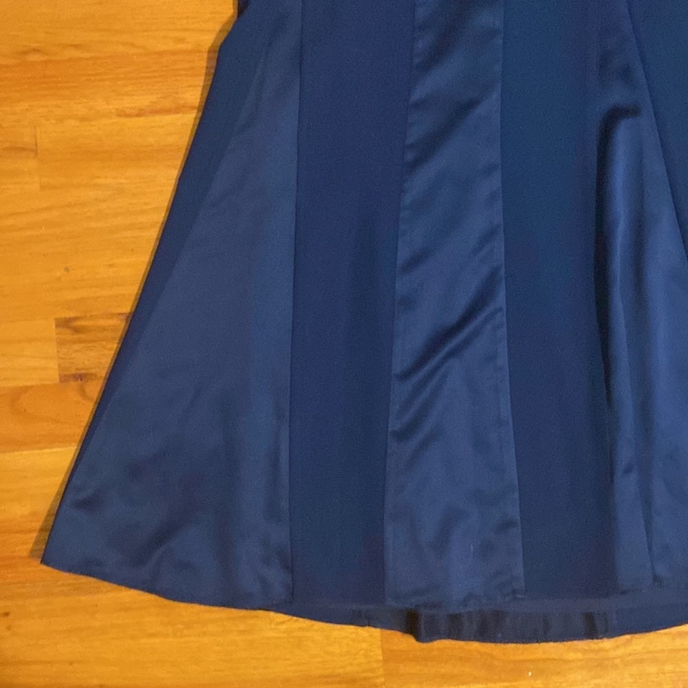 WOMEN’S Aidan by Aidan Mattox long blue dress.  Size 12