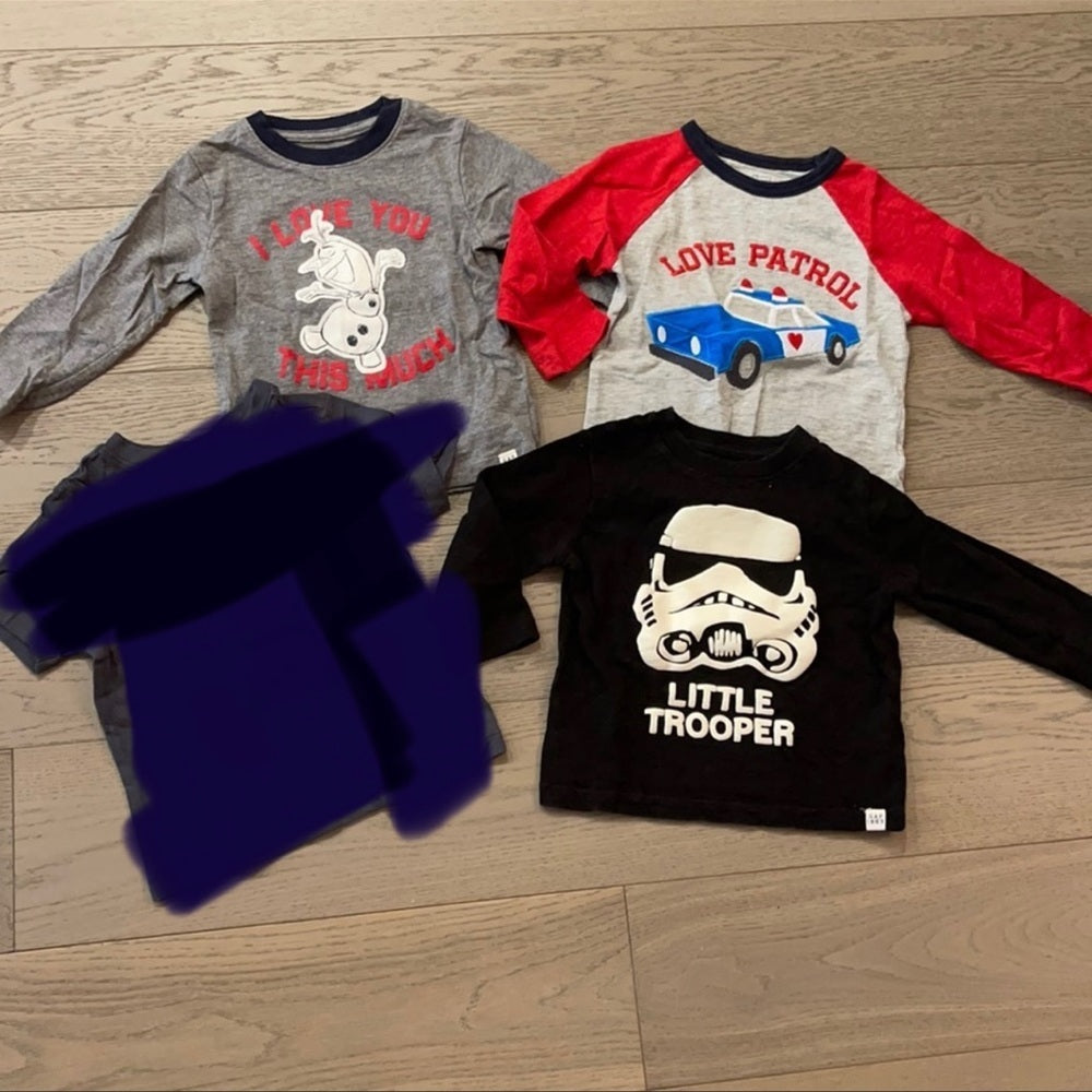 3 Gap and Old Navy Boys Tees Size 18-24 months