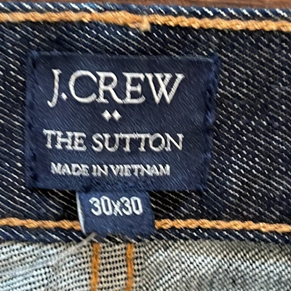 NWT Men’s J Crew The Sutton Dark Blue Jeans Size 30x30