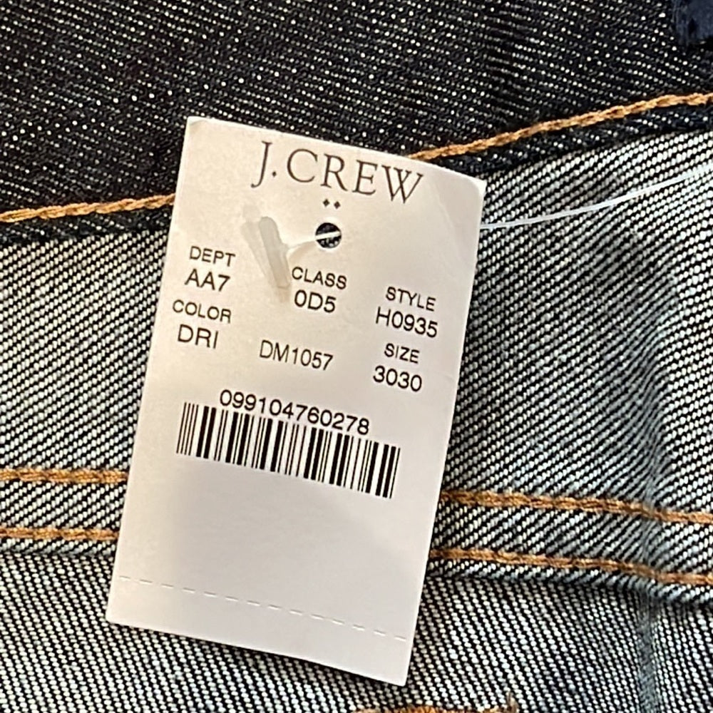 NWT Men’s J Crew The Sutton Dark Blue Jeans Size 30x30