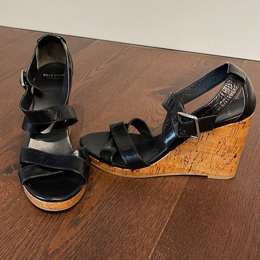 Cole Haan Women’s Black Wedges Size 8.5