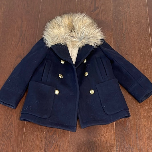 CREWCUTS Navy Girls Pea Coat Size 4-5