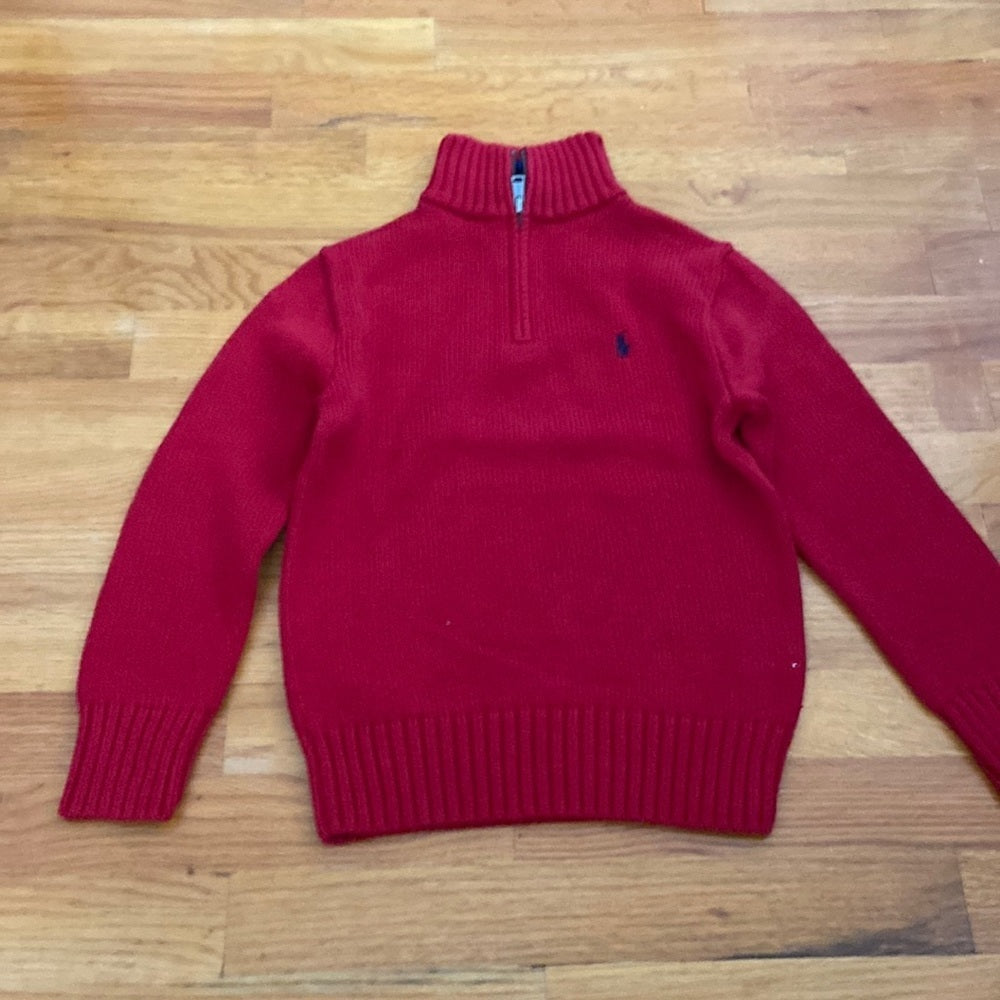 Boys Polo by Ralph Lauren red sweater. Size 7