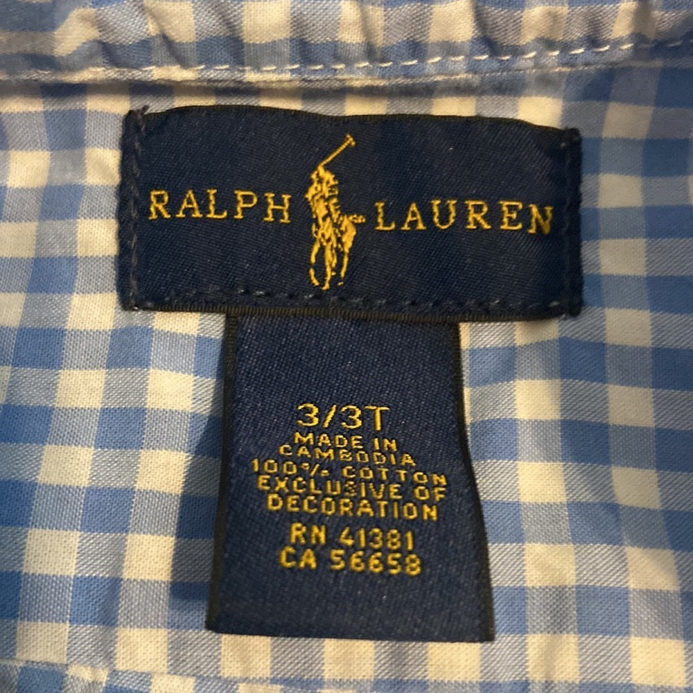 BOYS Ralph Lauren button down. Size 3/3T