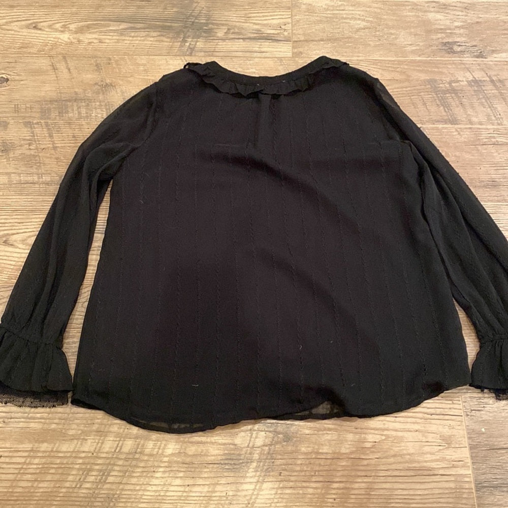 SKIES Are Blue Women’s Black Blouse Size Small