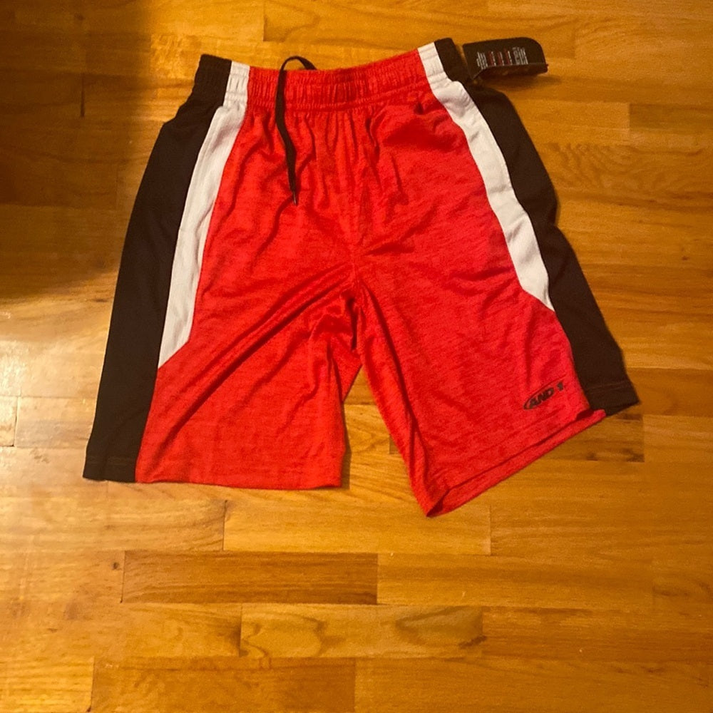 BOYS And 1 basketball shorts. Red. Size S