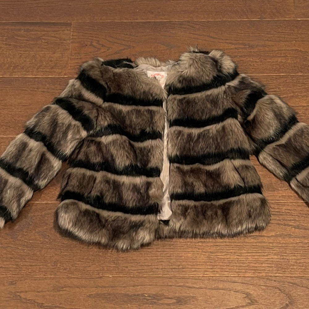 Appaman Faux Fur Girls Jacket Size 10