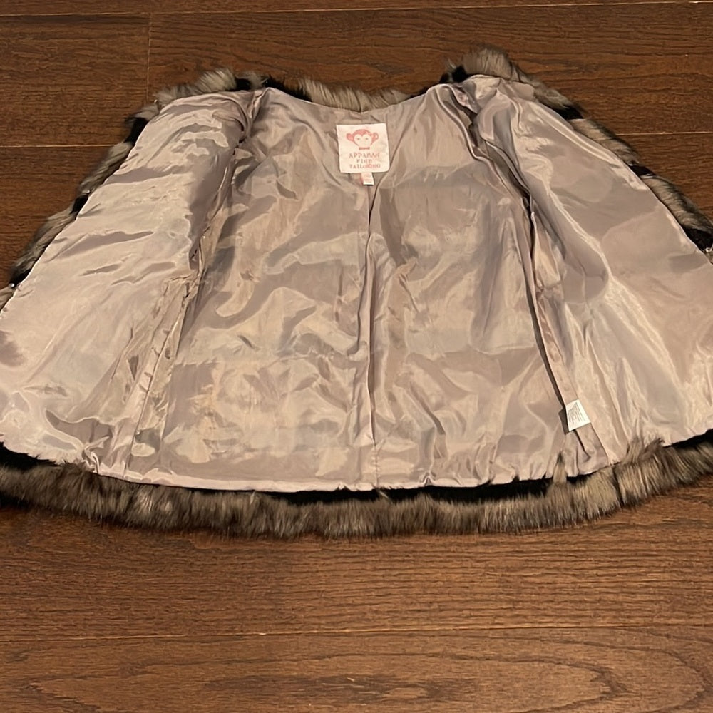 Appaman Faux Fur Girls Jacket Size 10