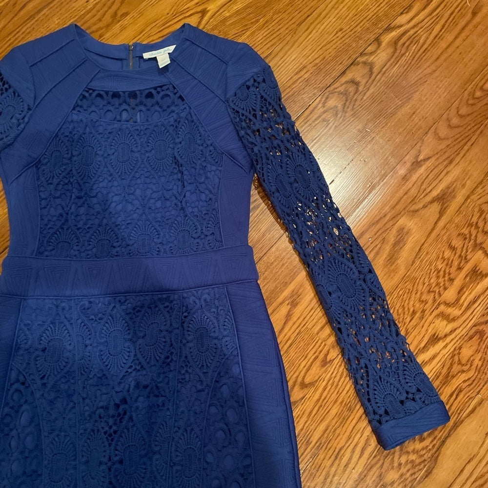 Charlie Jade Royal Blue Lace Dress Size S/P