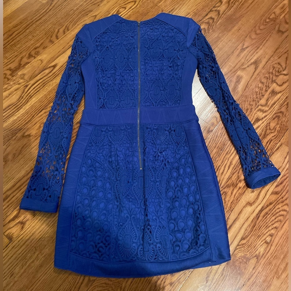 Charlie Jade Royal Blue Lace Dress Size S/P