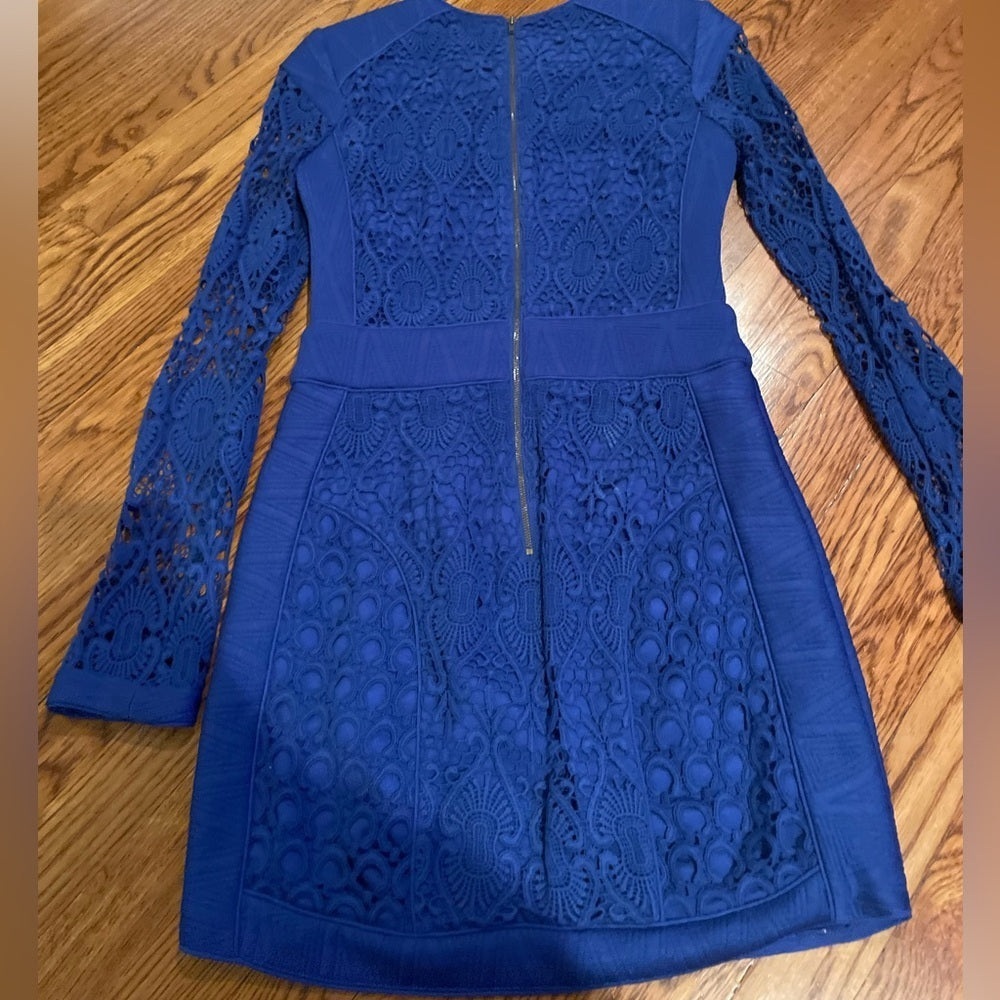 Charlie Jade Royal Blue Lace Dress Size S/P