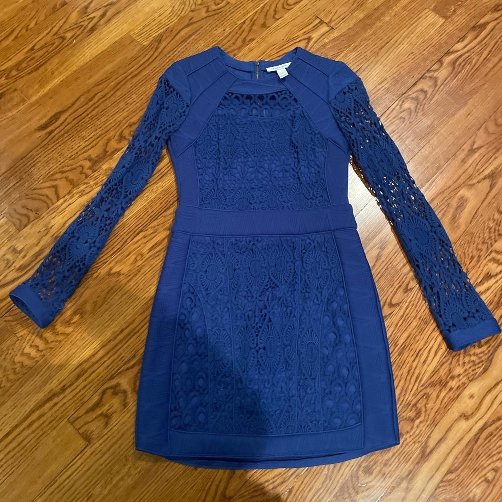 Charlie Jade Royal Blue Lace Dress Size S/P