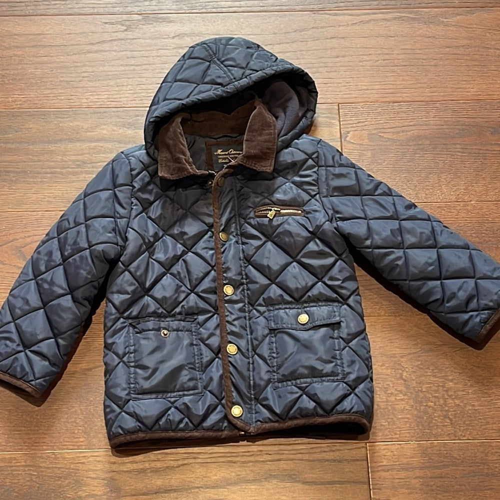 Mayoral Outerwear Navy Boys Hooded Jacket Size 5