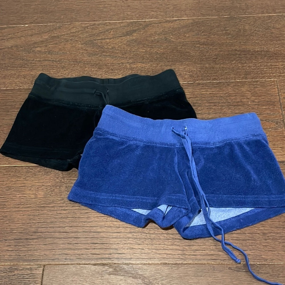 Hard Tail Girls Black and Blue Shorts Size Large 14