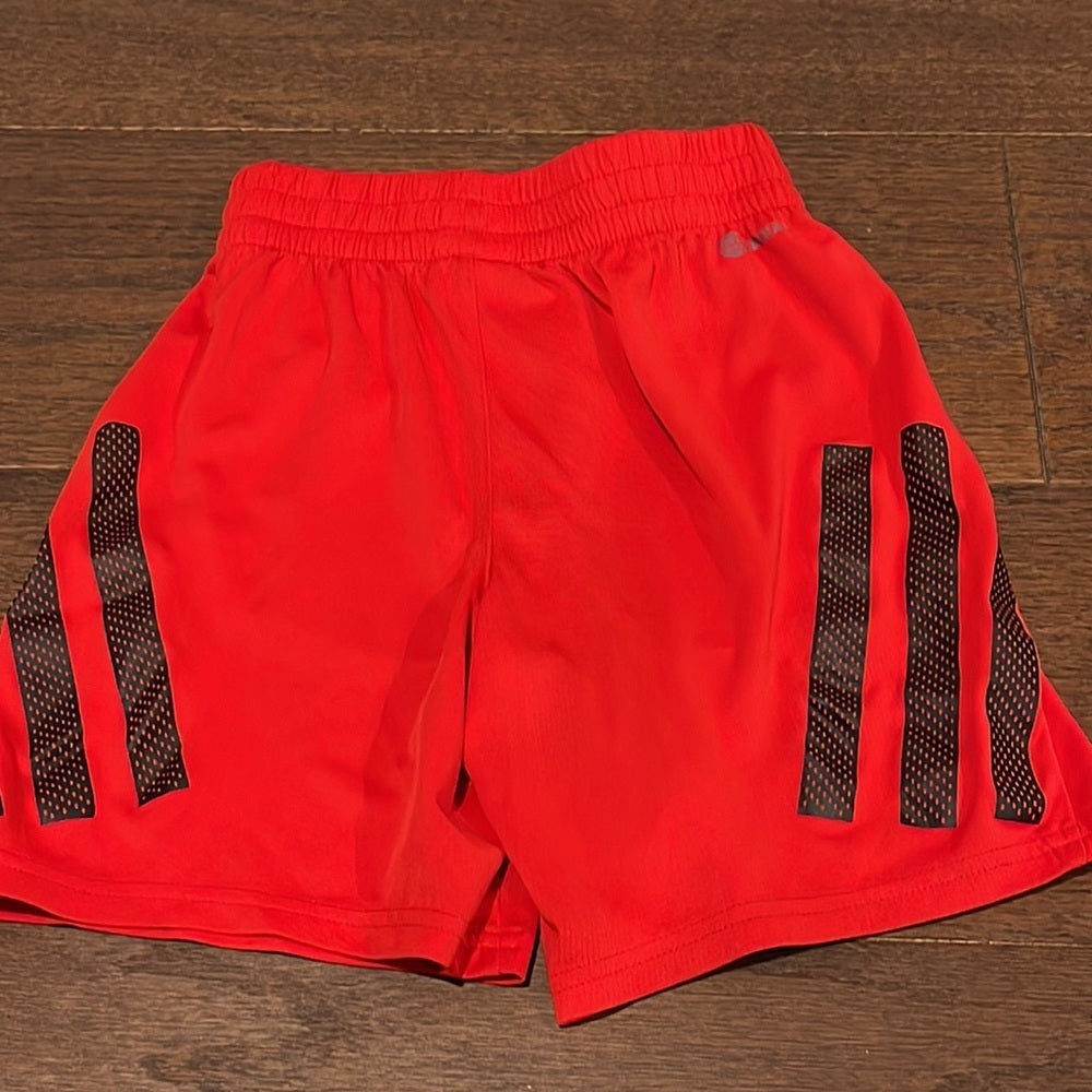 ADIDAS Boys Red and Black Shorts Size Small 8