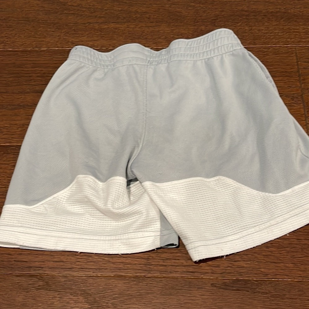 NIKE Boys Dri-Fit Grey and White Shorts Size XS