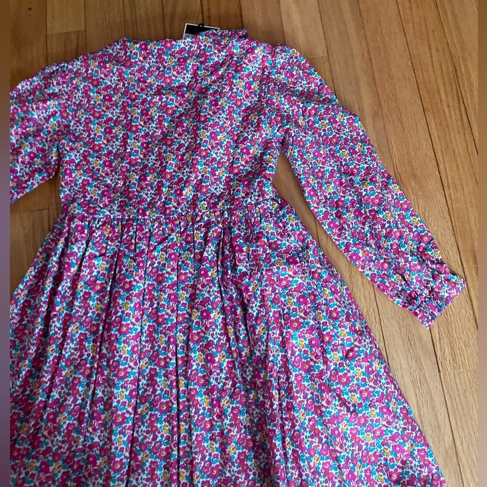 NWT Oscar De La Renta Pink Floral Kids Dress Size 6