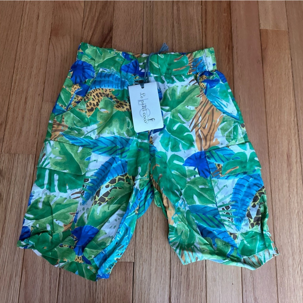 NWT Sepelil Coco Boys Vacation Collared Shirt and Shorts Set Size 4T