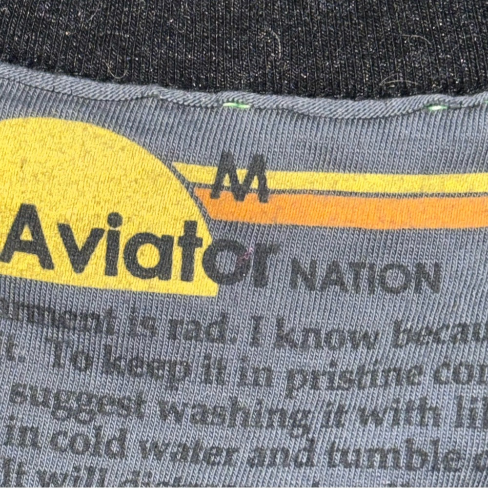 Aviator Nation Women’s Dark Grey Lightening Bolt Sweatshirt Size Medium