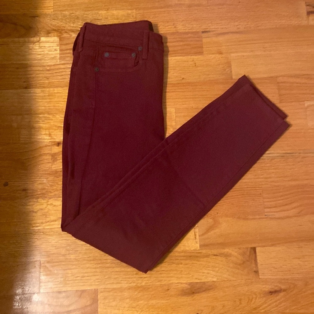 Women’s Vince jeans. Dark red. Size 24