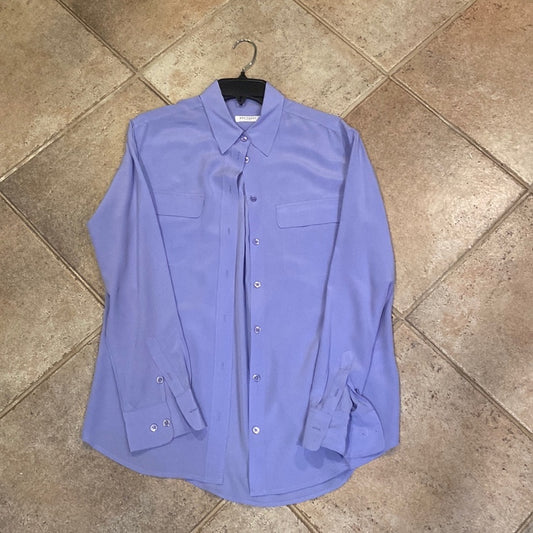 Equipment Femme light purple silk button down size small