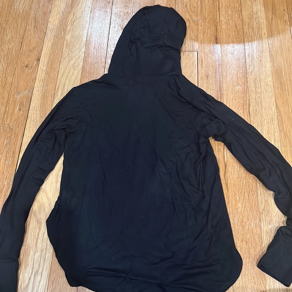 Terez Kid’s Black Long Sleeve Hoodie Size 7/8