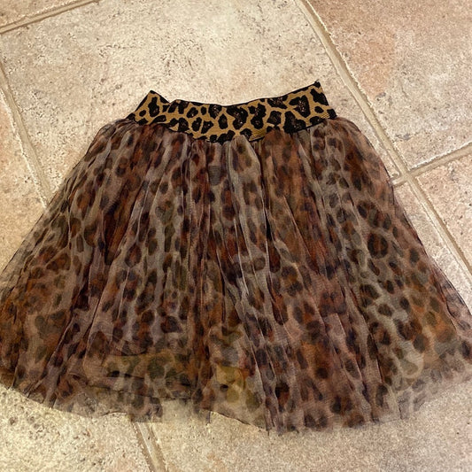 Hannah Banana girls leopard print skirt size 6