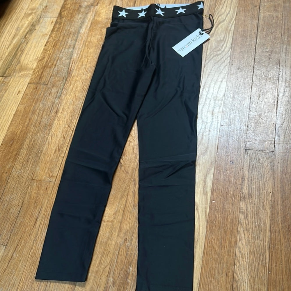 Nwt KatieJNYC Kid’s Black Star Leggings Size S