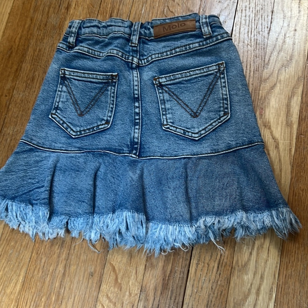 Molo Kid’s Blue Denim Skirt Size 6y