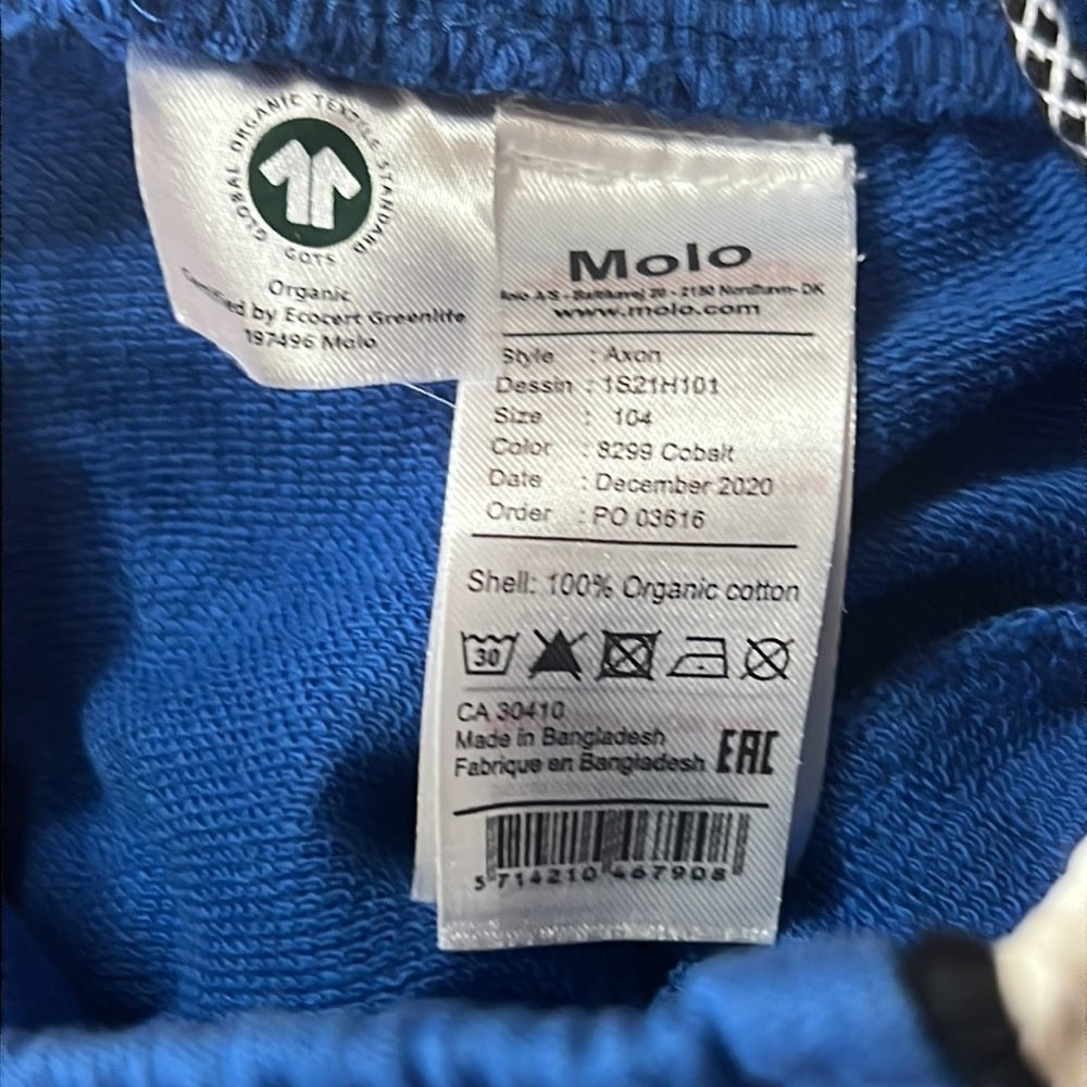 Molo Kid’s Blue and White Shorts Size 4