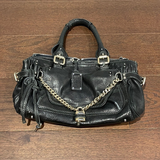 Chloe Black Leather Paddington Capsule Satchel