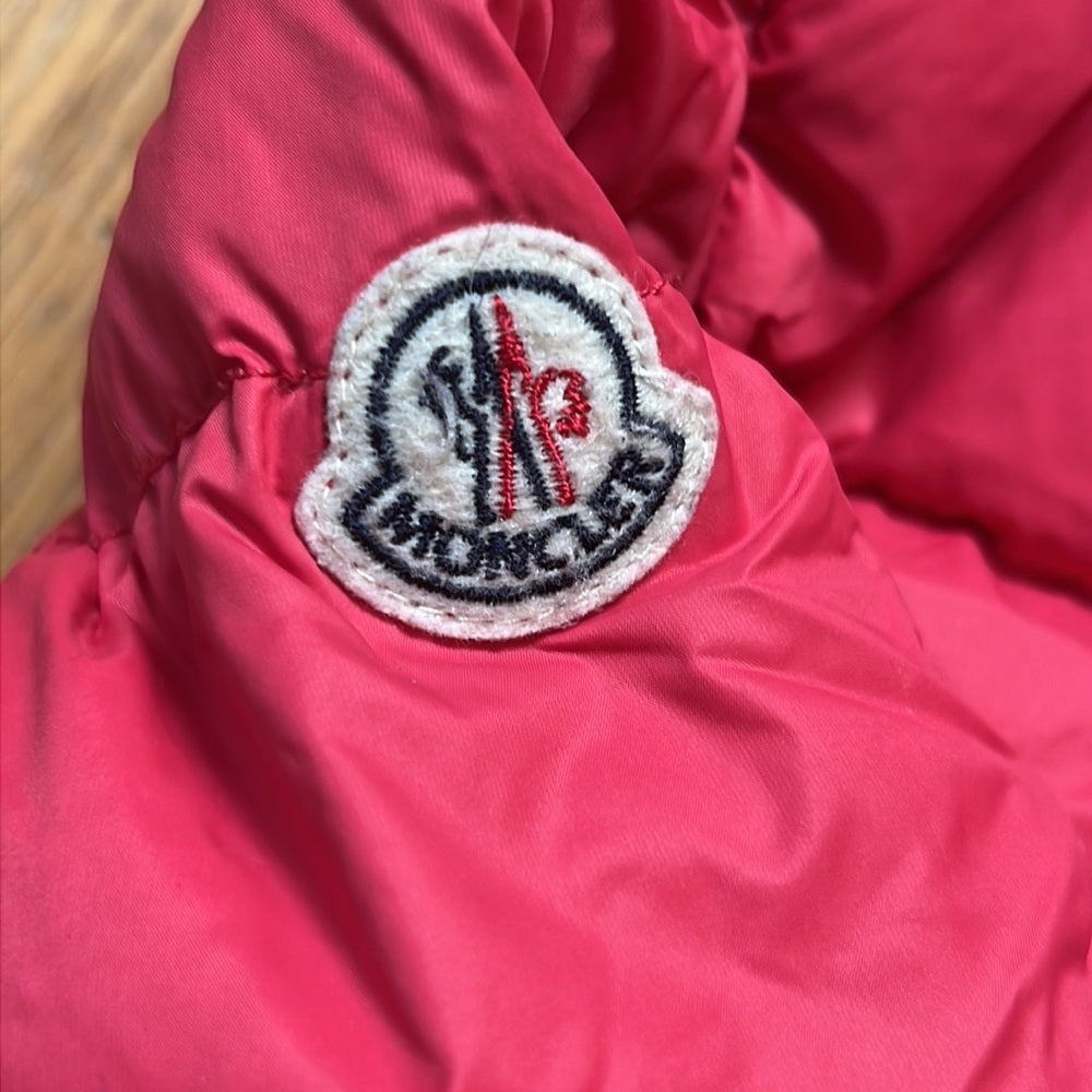 MONCLER Kid’s Pink Puffer Jacket Size 2T