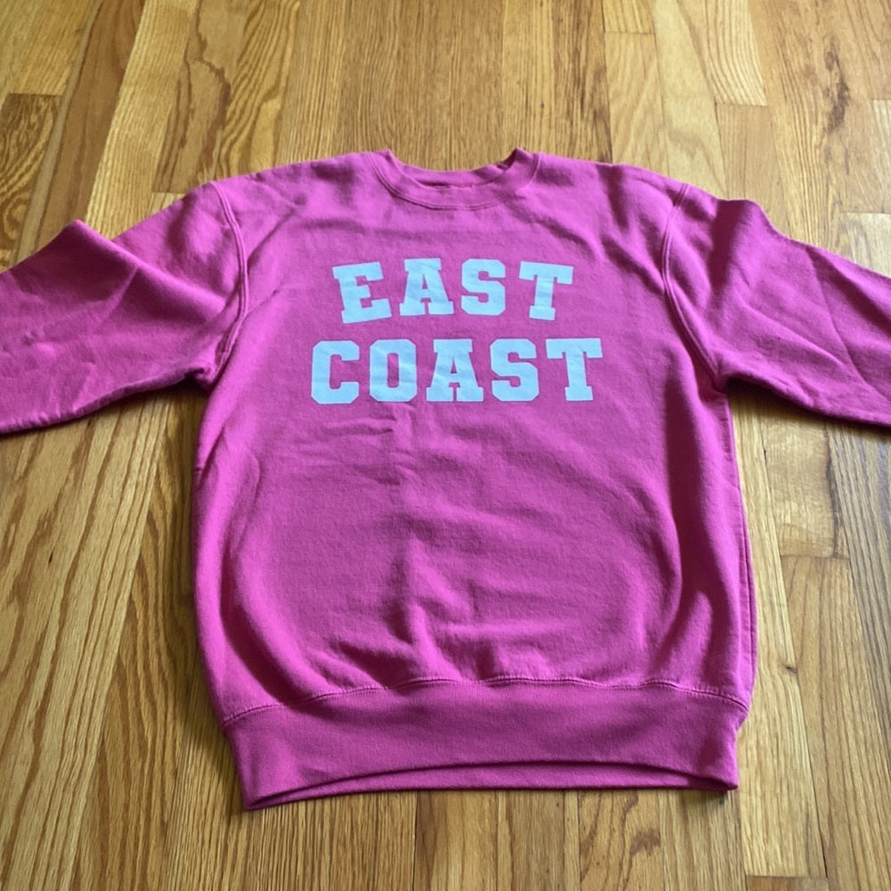 PORT & Company hot pink east coast sweatshirt kids XL