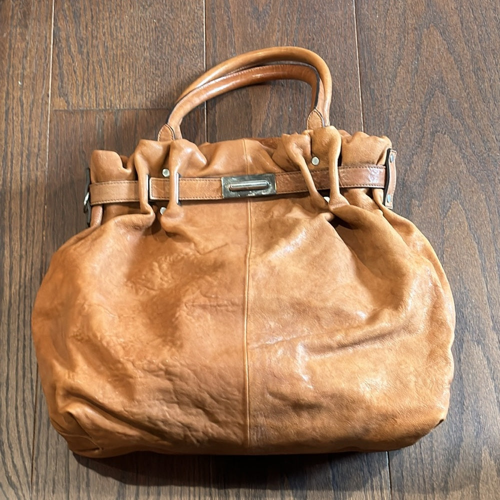 NWT Lanvin Brown Leather Kentucky Shoulder Bag