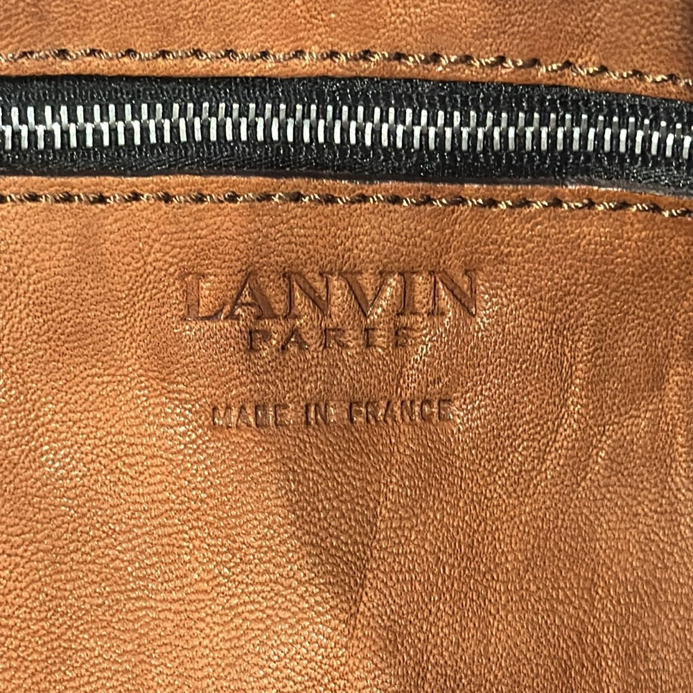 NWT Lanvin Brown Leather Kentucky Shoulder Bag