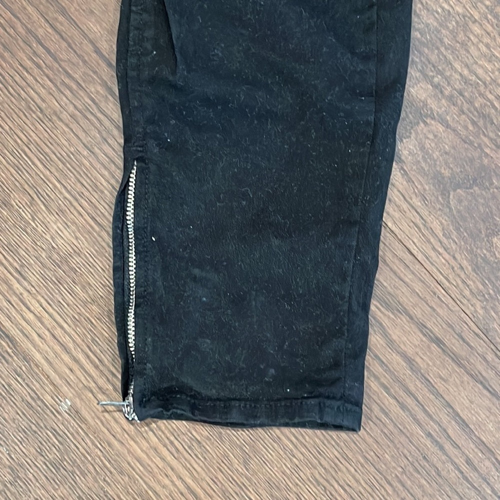 J Brand Black Riding Pants with Zippers by the Ankle Size 29