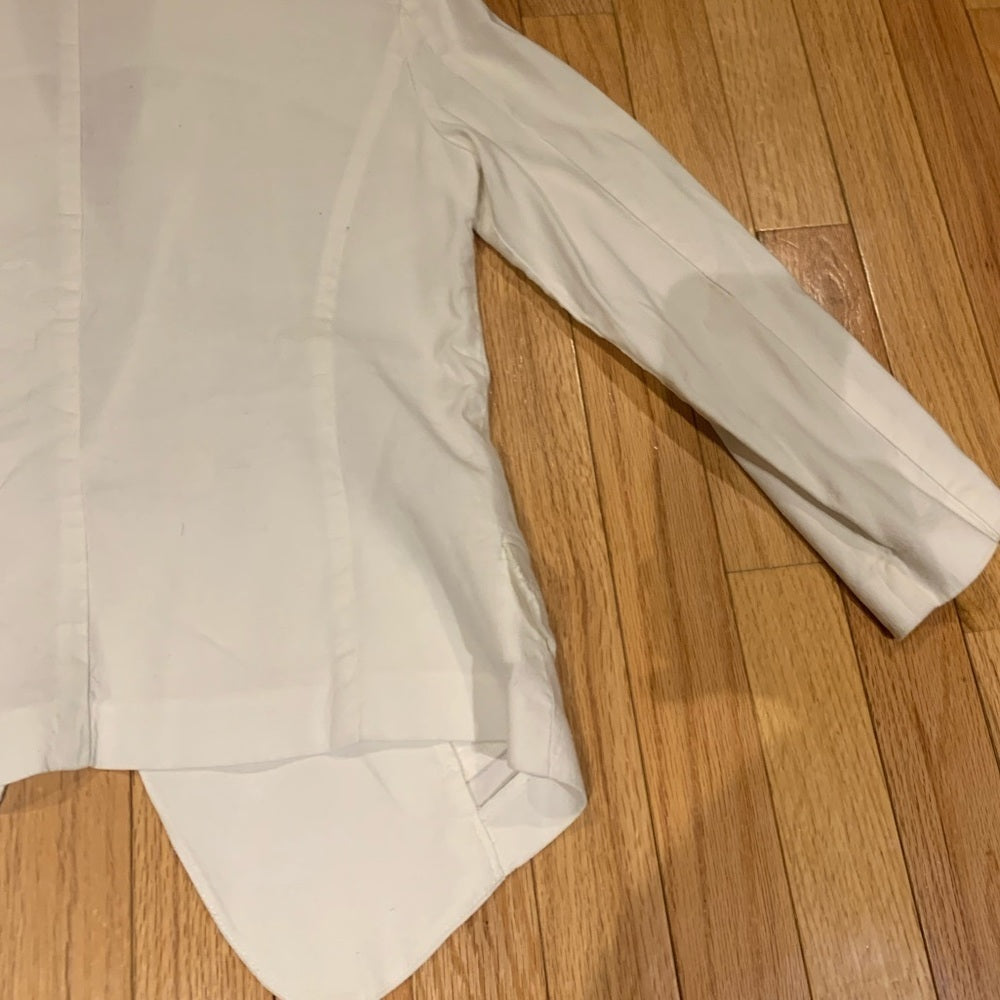 Emporio Armani White Linen Long Sleeve Size 6