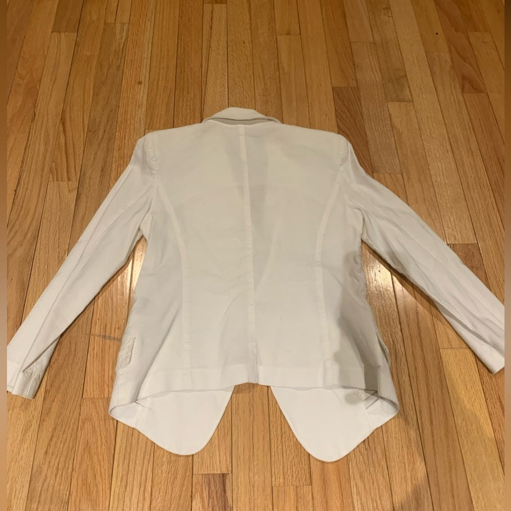 Emporio Armani White Linen Long Sleeve Size 6