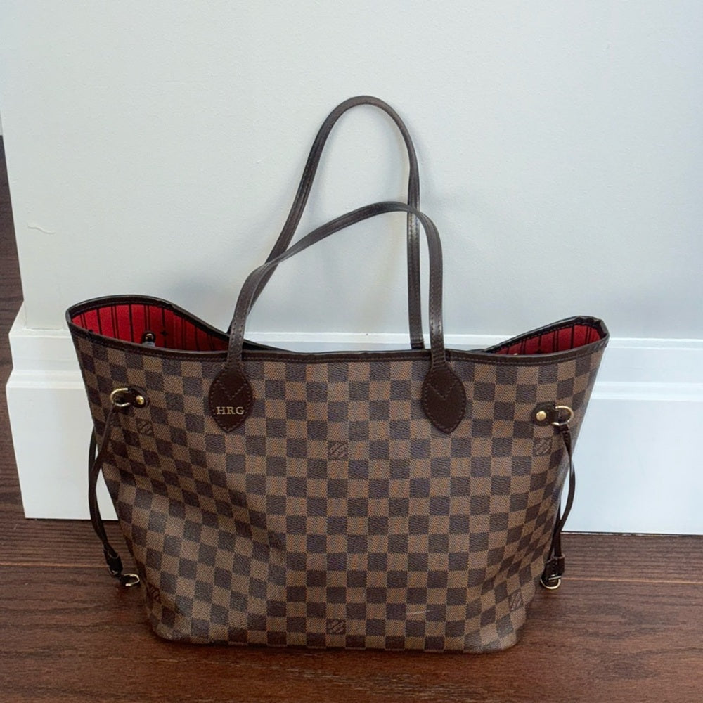 Louis Vuitton Neverfull MM Damier Ebene Cherry Inside