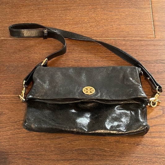 Tory Burch Black Leather Shoulder Bag