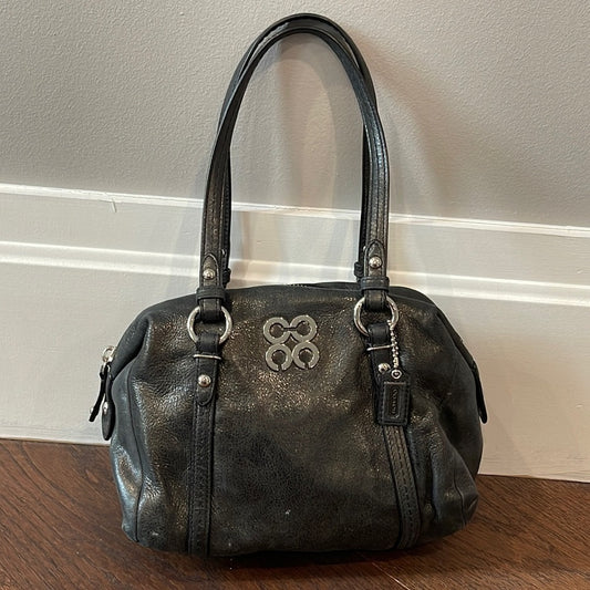 Coach Black Leather Small Shoulder Bag