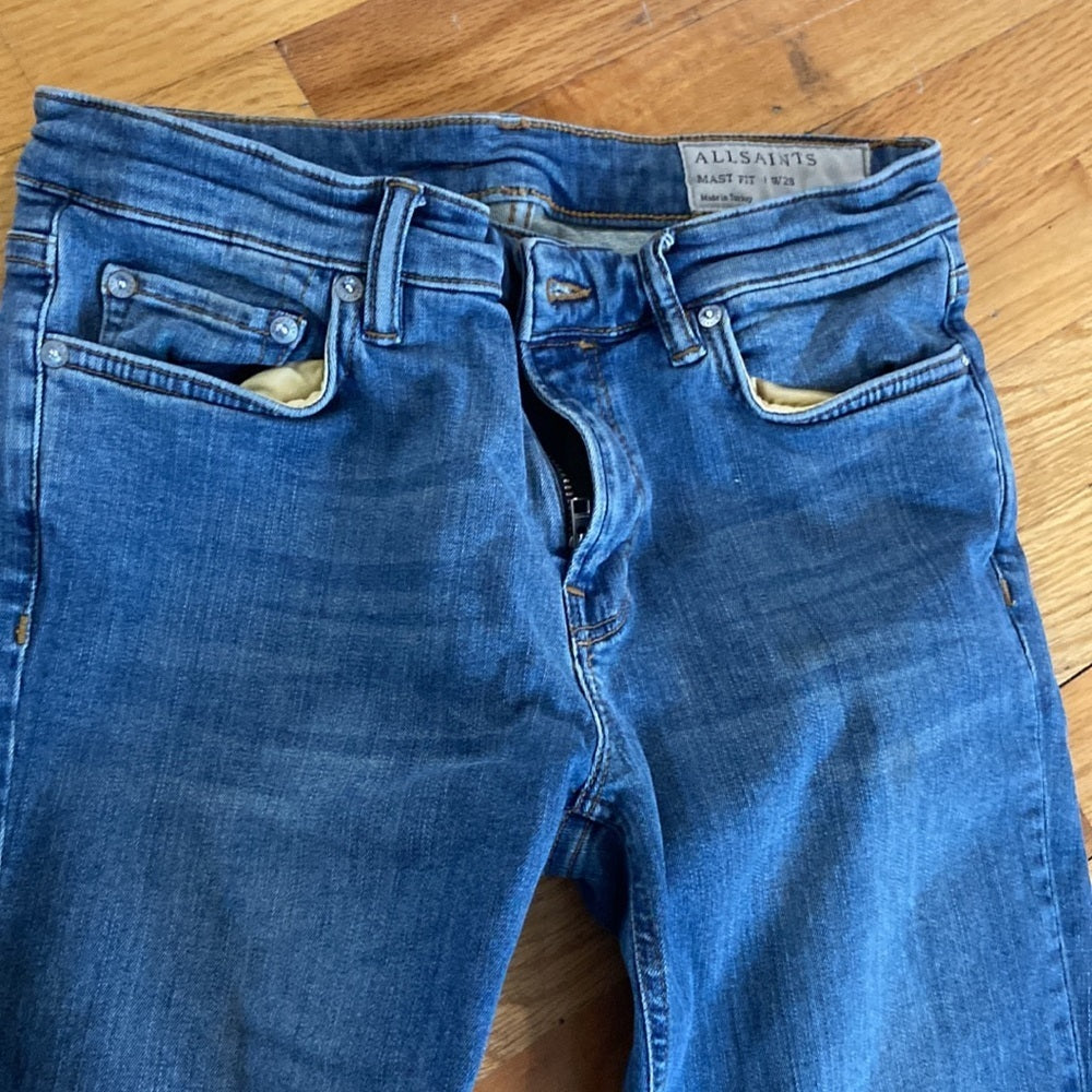 Women’s All Saints jeans. Blue. Size 28