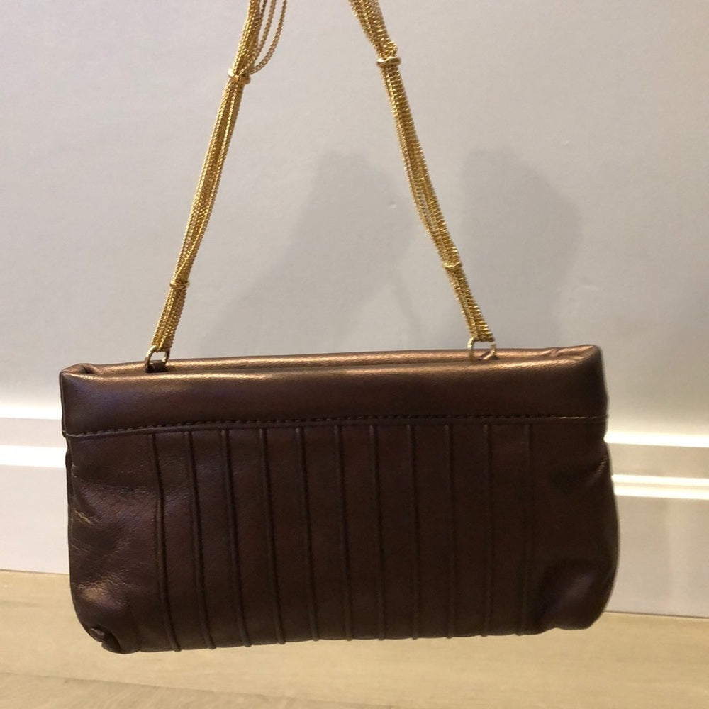 NWT - Lauren Merkin Clutch Brown